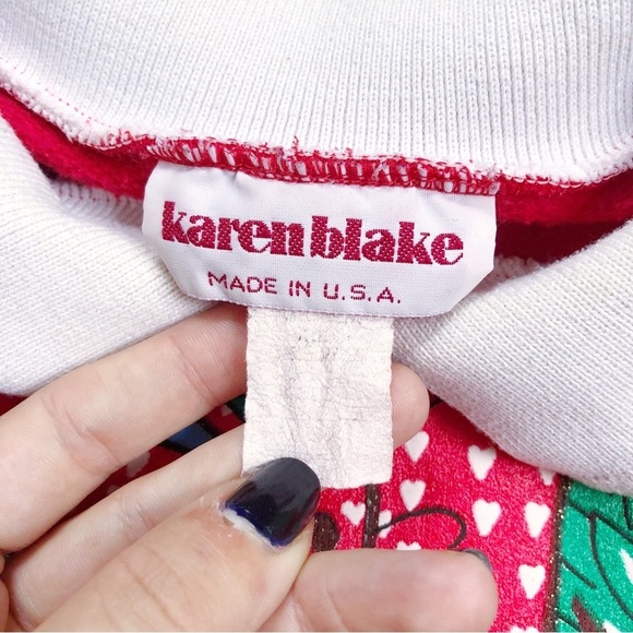 vintage • 80s Christmas sweatshirt Dalmatian puppy sweater collared ugly Grandma - Picture 3 of 7